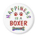 Boxer Happiness magnets