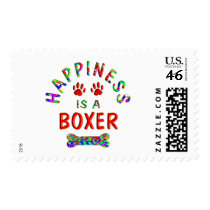 Boxer Happiness Postage Stamp