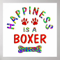 Boxer Happiness Posters