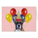 Boxer happy birthday card
