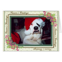 Boxer Holiday Card