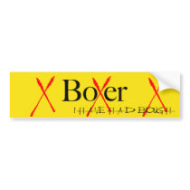 Boxer: I've had enough bumper sticker