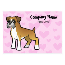 Boxer Love Business Card Templates
