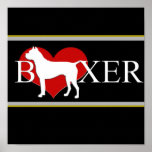 Boxer love poster