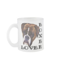 Boxer lover frosted mug
