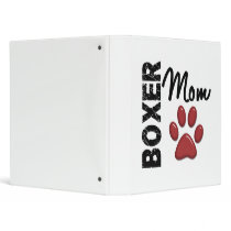 Boxer Mom 2 3 Ring Binders