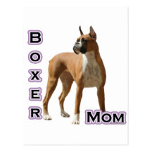Boxer Mom 4 Postcards