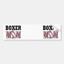 Boxer MOM Bumper Stickers