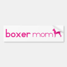 Boxer Mom Bumper Stickers