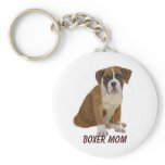 Boxer Mom Keychain
