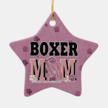 Boxer MOM Ornaments