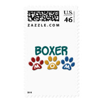 BOXER MOM Paw Print 1 Stamp