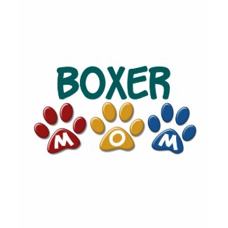 BOXER MOM Paw Print 1 shirt