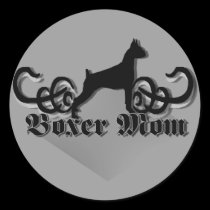 Boxer mom sticker stickers