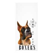 Boxer Paws Up Rack Cards rack cards by jaisjewels Boxer Paws Up Rack Cards rack cards