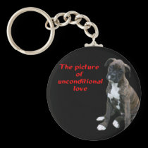 Boxer:  Picture of unconditional love keychains