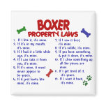 Boxer Property Laws 2 Fridge Magnet