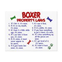 Boxer Property Laws 2 postcards