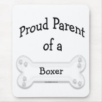 Boxer Proud Parent mousepads