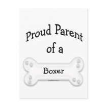 Boxer Proud Parent postcards by GreyWolfCreation Boxer Proud Parent postcards