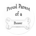 Boxer Proud Parent Sticker by GreyWolfCreation Boxer Proud Parent Sticker