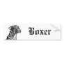 Boxer puppy Art bumper sticker