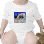 Boxer puppy baby onesi t-shirts