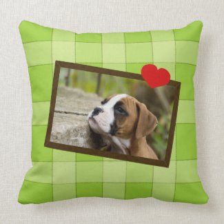 Boxer Puppy Dog Customizable Pillow