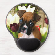 Boxer puppy gel mousepad