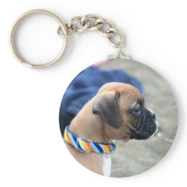 Boxer Puppy keychain
