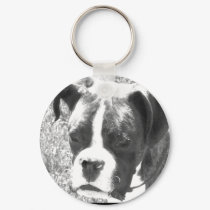 Boxer puppy keychain by ritmoboxer Boxer puppy keychain