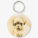 Boxer puppy keychain