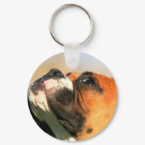 Boxer Puppy keychain by ritmoboxer Boxer Puppy keychain