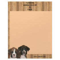 Boxer puppy leopard print letterhead by ritmoboxer Boxer puppy leopard print letterhead