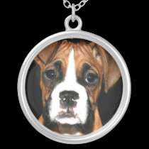 Boxer puppy necklace necklaces