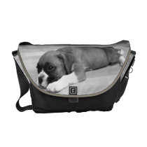 Boxer puppy Rickshaw Zero Messenger Bag