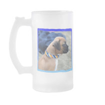 Boxer puppy tall frosted mug