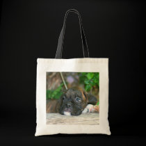 Boxer puppy tote bag bags