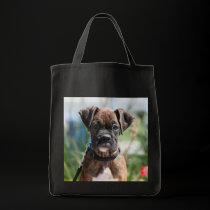 Boxer puppy tote bag bags