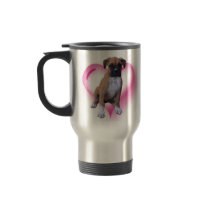 Boxer puppy travel mug