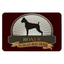 Boxer Rectangle Magnets