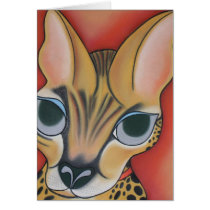 Boxer the Serval for The Nature of Wildworks cards by bungalowart Boxer the Serval for The Nature of Wildworks cards