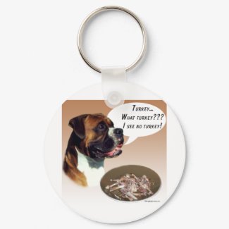 Boxer Turkey keychain