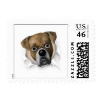 Boxer (Uncropped) Busting Out - Customized postage by cartoondogs Boxer (Uncropped) Busting Out - Customized postage