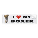 Boxer (Uncropped) Love Sticker bumpersticker