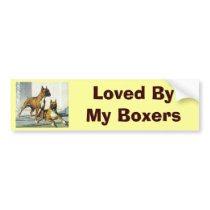 Boxer Vintage Bumper Sticker bumper stickers by normagolden Boxer Vintage Bumper Sticker bumper stickers