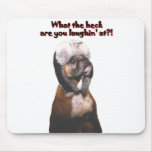 Boxer: What the Heck! mousepads