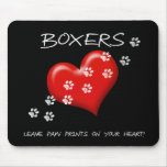 Boxers Leave Paw Prints Mouse Pads