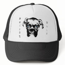 Boxers Rule B&W hats