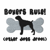 Boxers Rule Embroidered Shirt (Zip Hoodie) embroidered shirts by MenagerieMayhem Boxers Rule Embroidered Shirt (Zip Hoodie) embroidered shirts